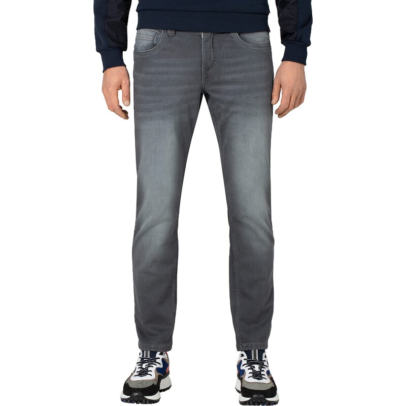Timezone Herren Regular GerritTZ Jeans, Grey Tint Wash (8087), 40W / 32L