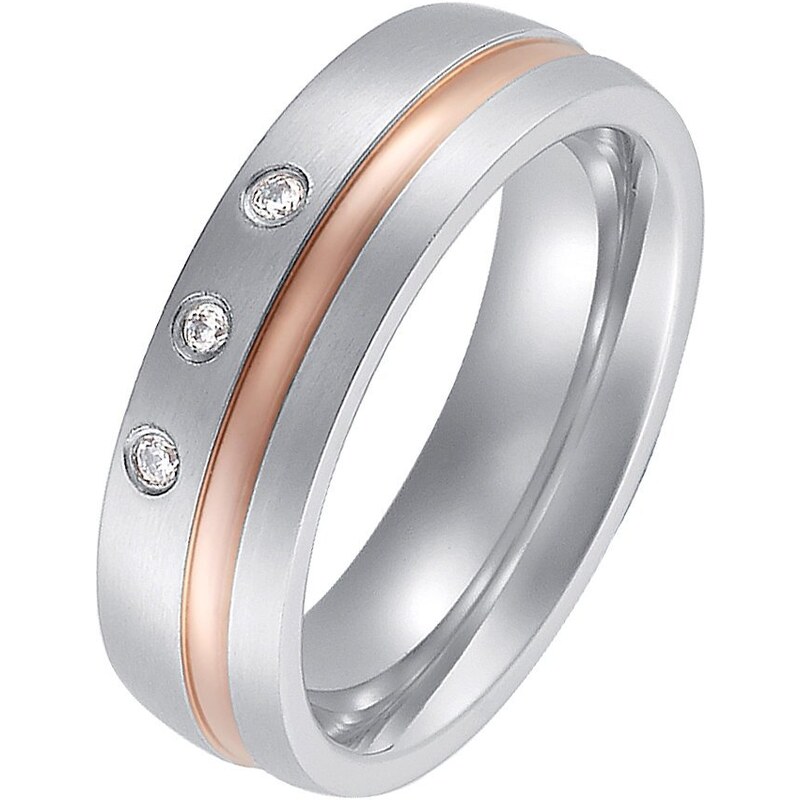 STEEL by Christ Ring silber/rosé
