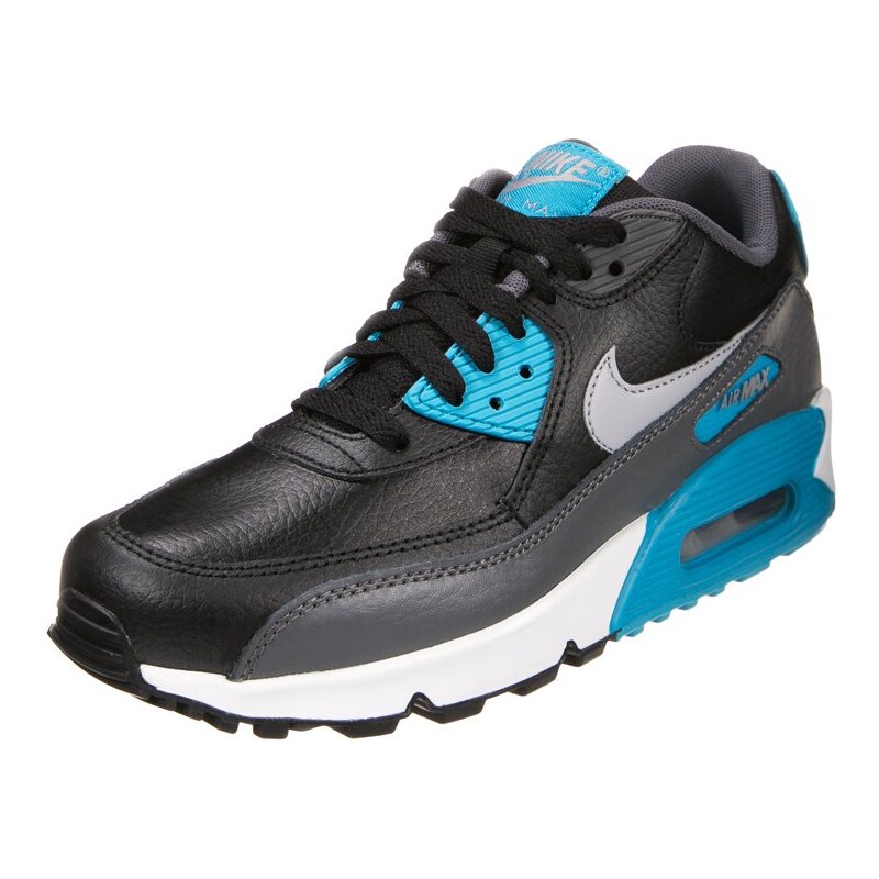 Nike Sportswear AIR MAX 90 Sneaker black/wolf grey/dark grey/blue lagoon