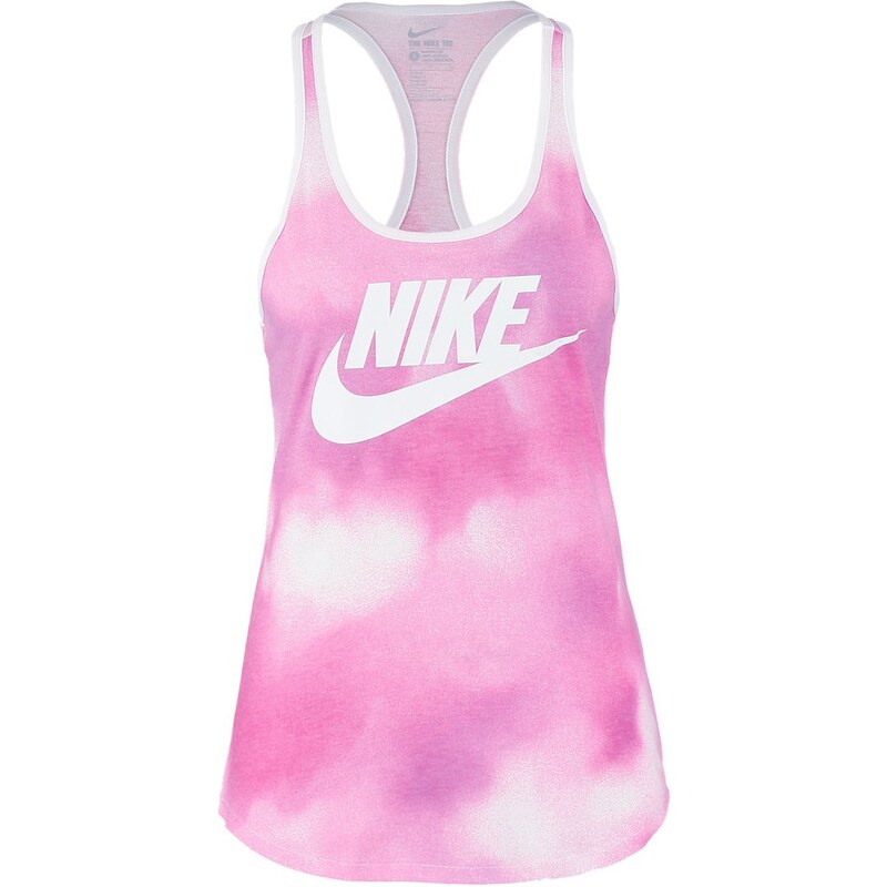 Nike Sportswear FUTURA CLOUDS Top white/ hot pink