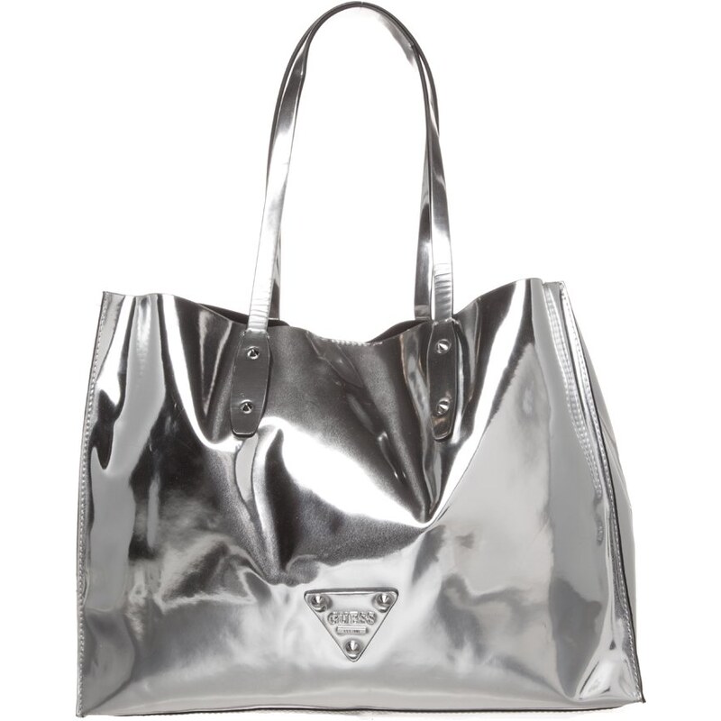 Guess GLASS CANDY Shopping Bag silver