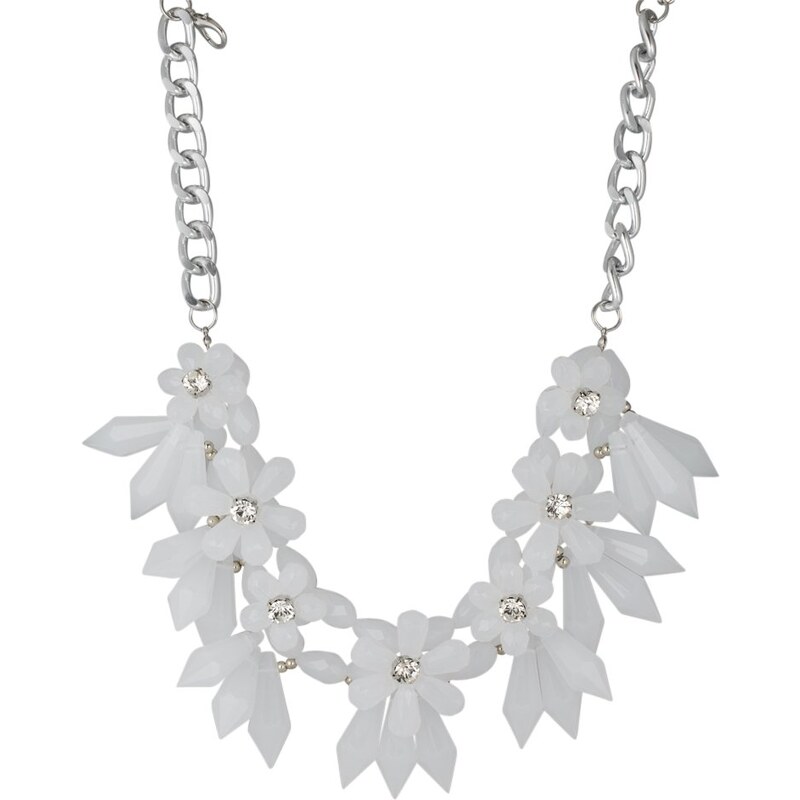 sweet deluxe STATEMENT Halskette silver/white/crystal