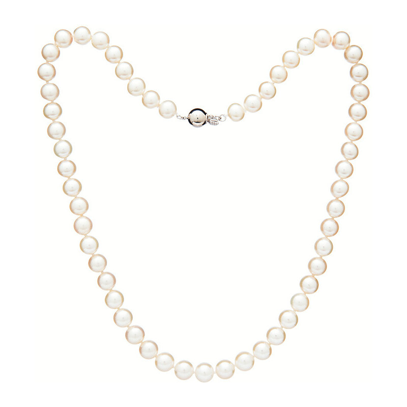 Buka Jewelry Herren Perlenkette 7,5 AA weiß