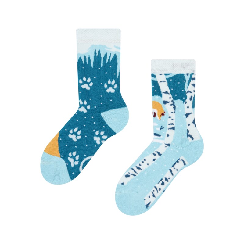 Dedoles Lustige warme Socken für Kinder Fuchs im Winter
