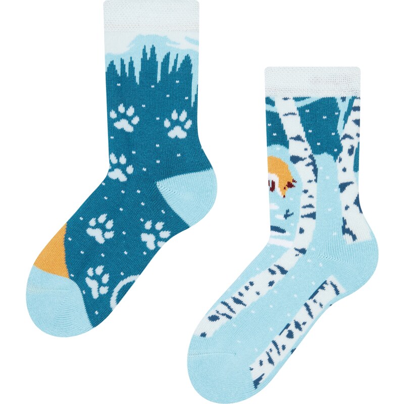 Dedoles Lustige warme Socken für Kinder Fuchs im Winter