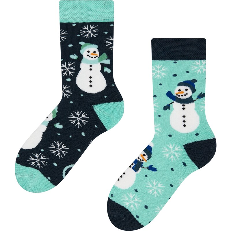 Dedoles Lustige warme Socken für Kinder Fröhlicher Schneemann