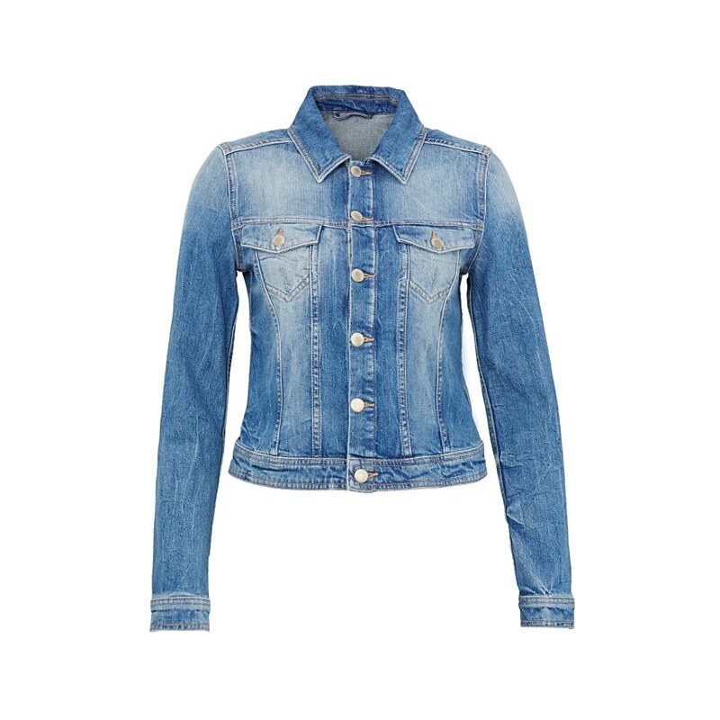 Hallhuber Jeansjacke in Used-Waschung