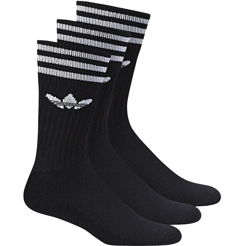Adidas Originals Adidas Socken Dreierpack - SOLID CREW SOCK - Black-White Size 31/34