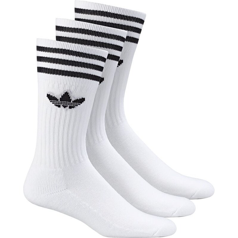 Adidas Originals Adidas Socken Dreierpack - SOLID CREW SOCK - White-Black Size 43/46