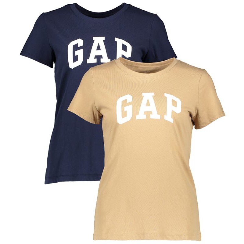 GAP 2er-Set: Shirts in Beige | Größe XXL