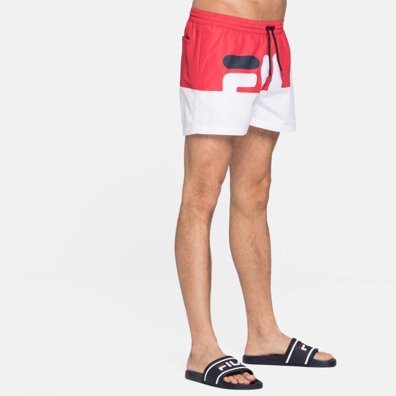 Fila Makoto Swim Shorts red-white