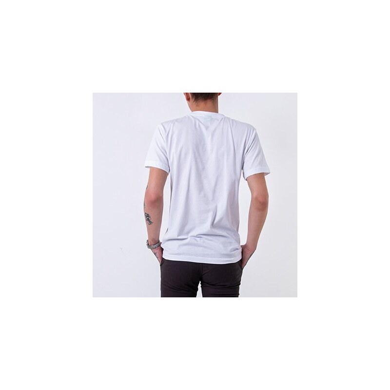 KINGSPORT Weißes Baumwoll-T-Shirt für Herren mit Aufdruck - Kleidung - weiß