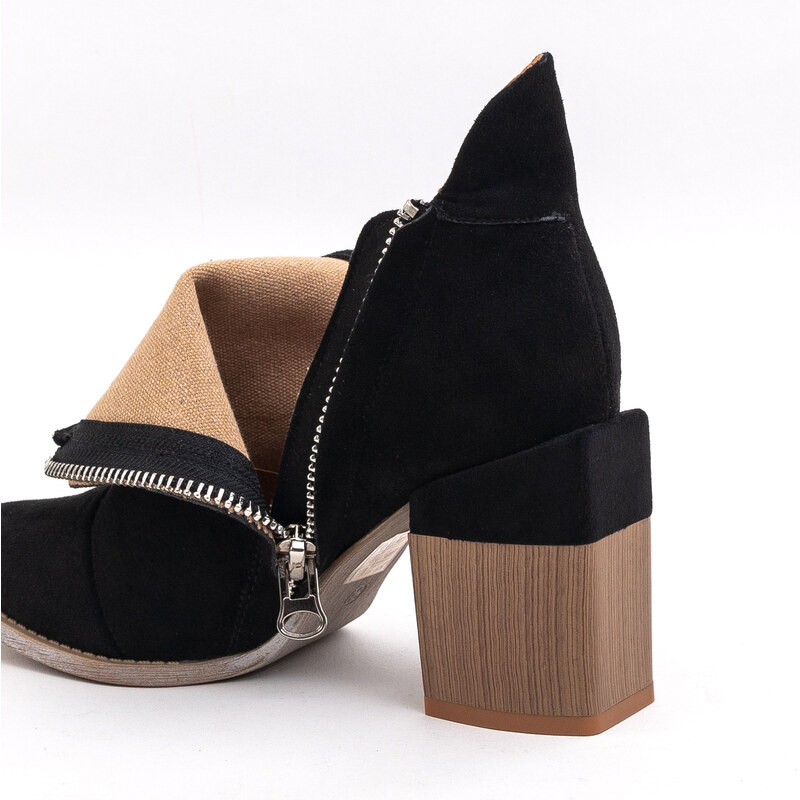 Bella Paris Damenstiefel mit Cut-Outs in Schwarz Plinara - Schuhe - schwarz