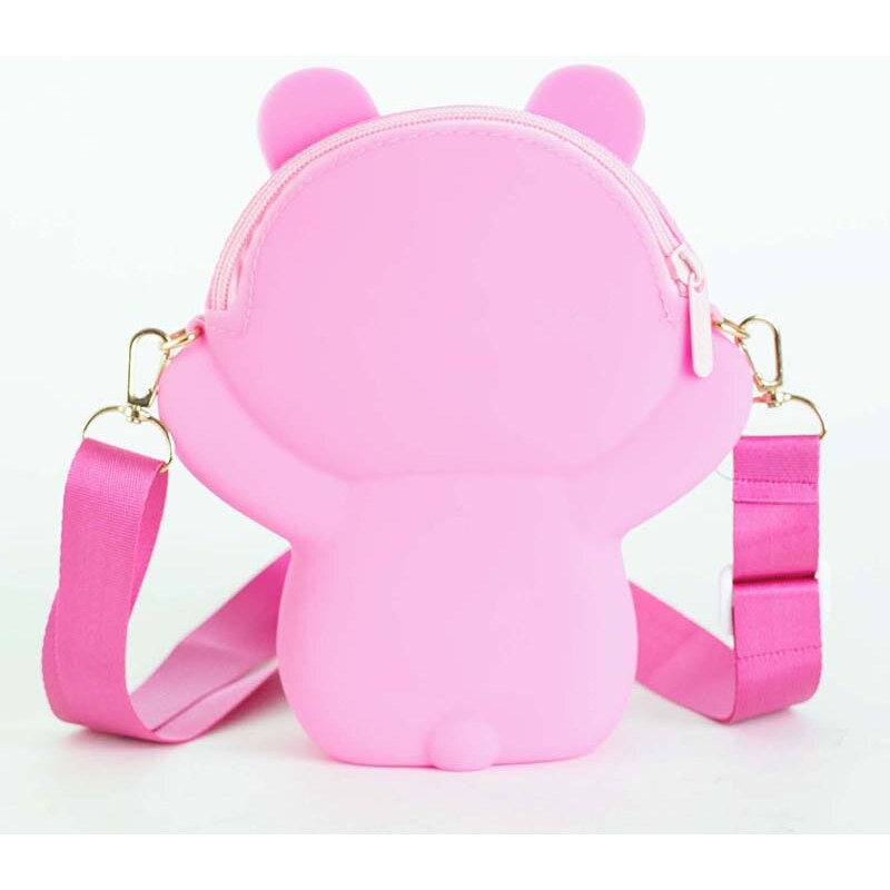 marka niezdefiniowana Lila und rosa Teddybär-Handtasche - Accessoires - violett || pink