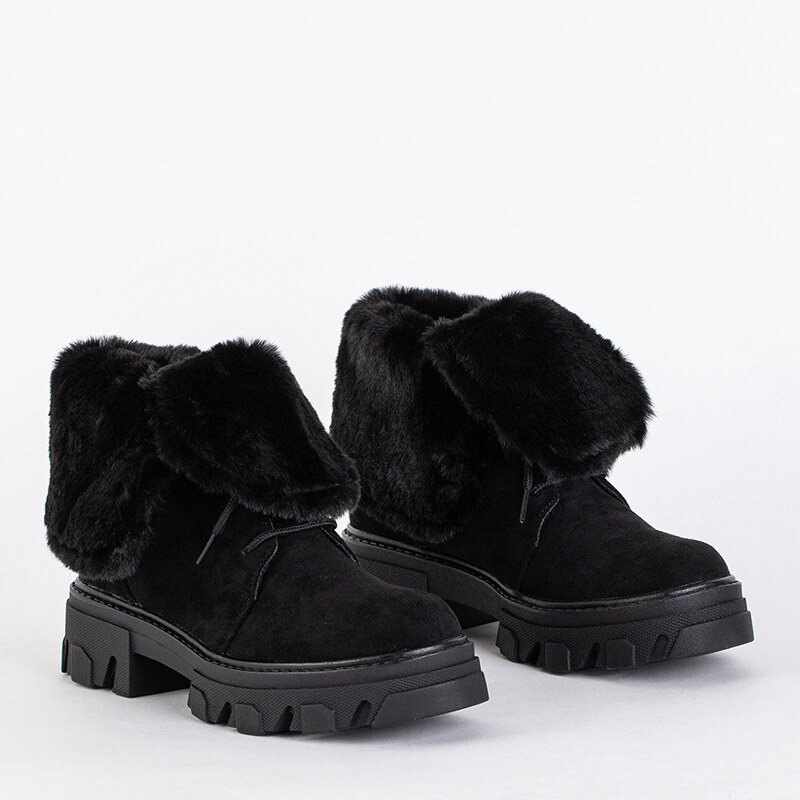 MARQUIIZ Schwarze Itsumi-Schuhe aus Öko-Wildleder für Damen - schwarz