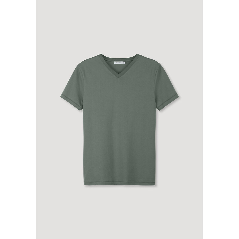 hessnatur & Co. KG V-Shirt aus reiner Bio-Baumwolle