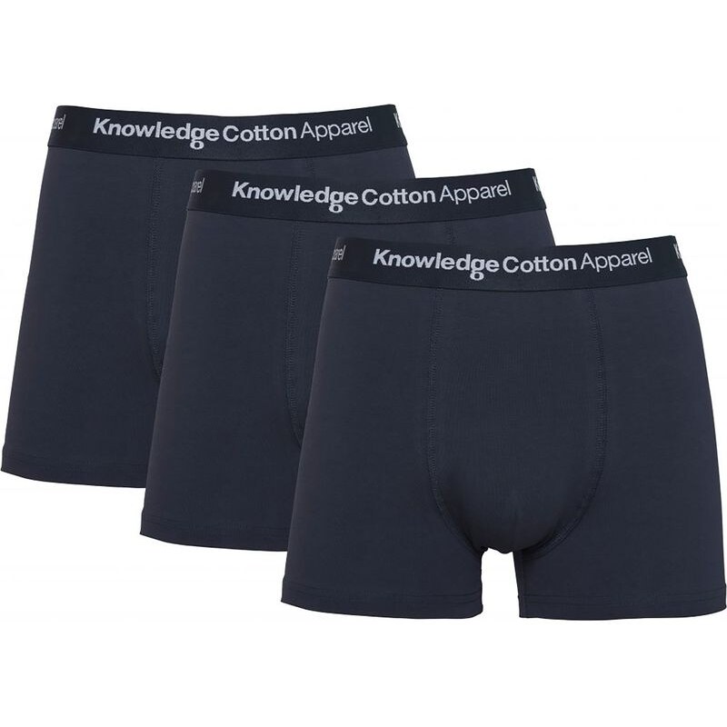 KnowledgeCotton Apparel Shorts Maple 3-Pack Navy