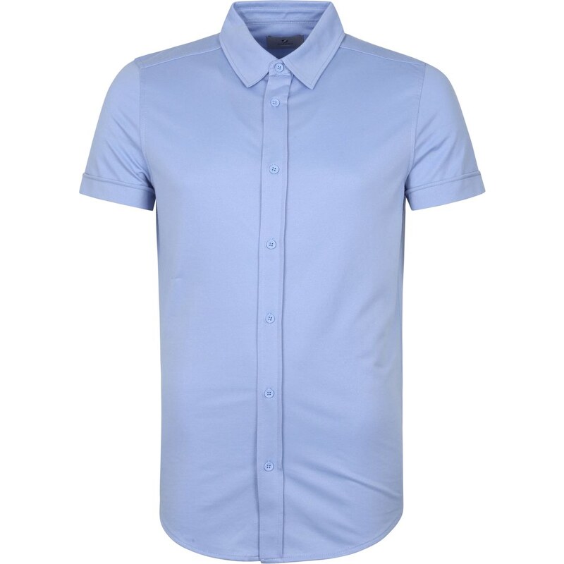 Suitable Prestige Earl Short Sleeve Shirt Hellblau