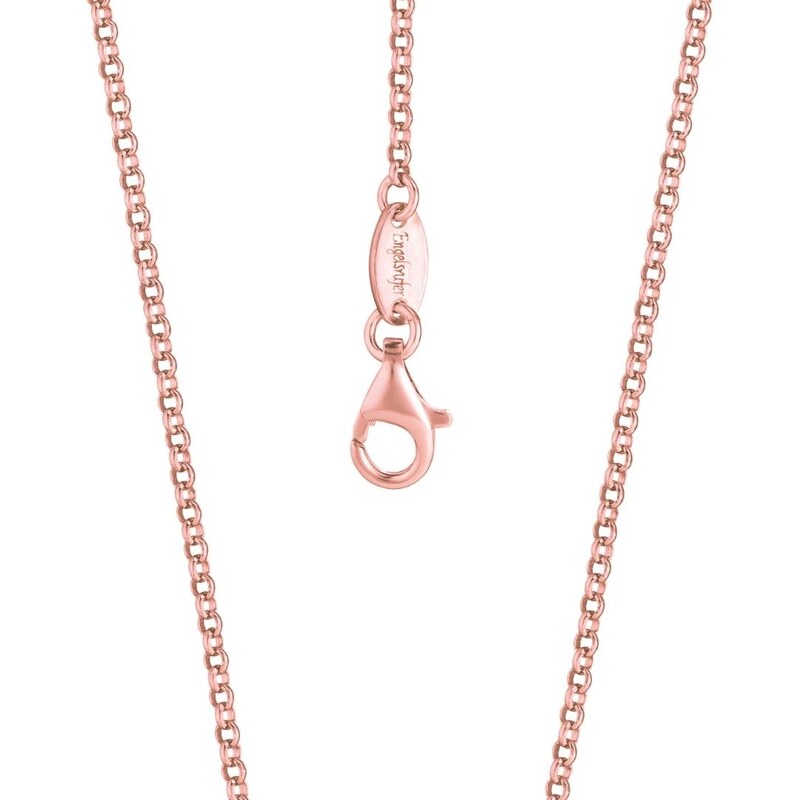 Damen Halskette Engelsrufer aus rosévergoldetem 925er Silber ERN-R