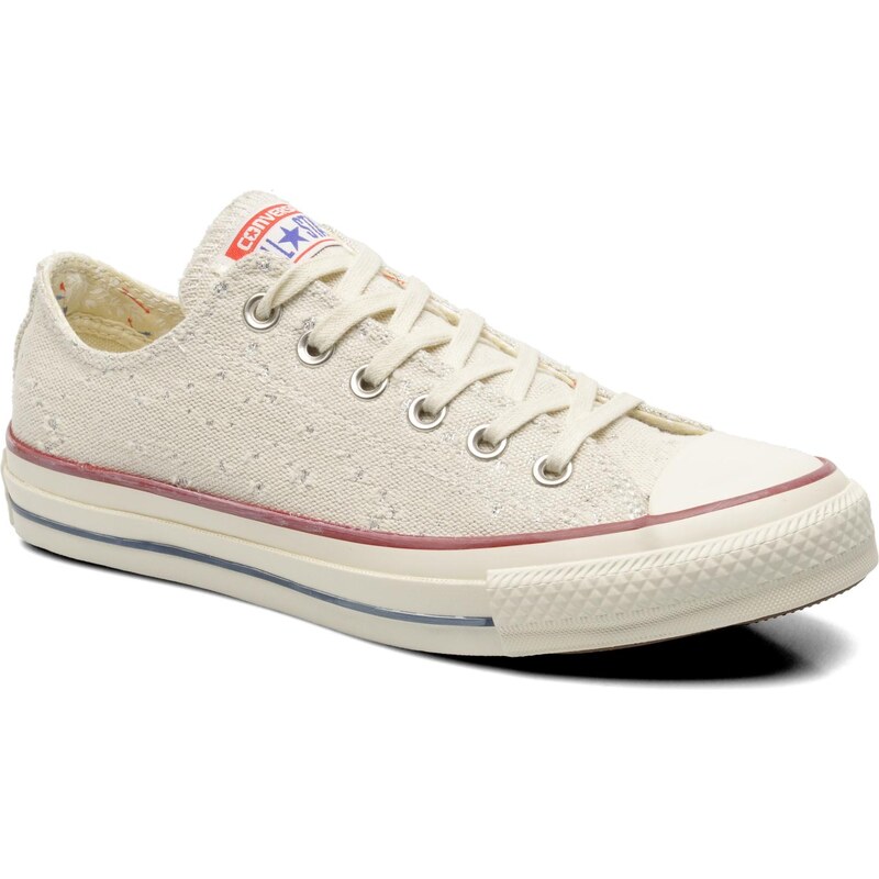 SALE - 10% - Converse - Chuck Taylor All Star Lurex Sparkle Ox W - Sneaker für Damen / beige