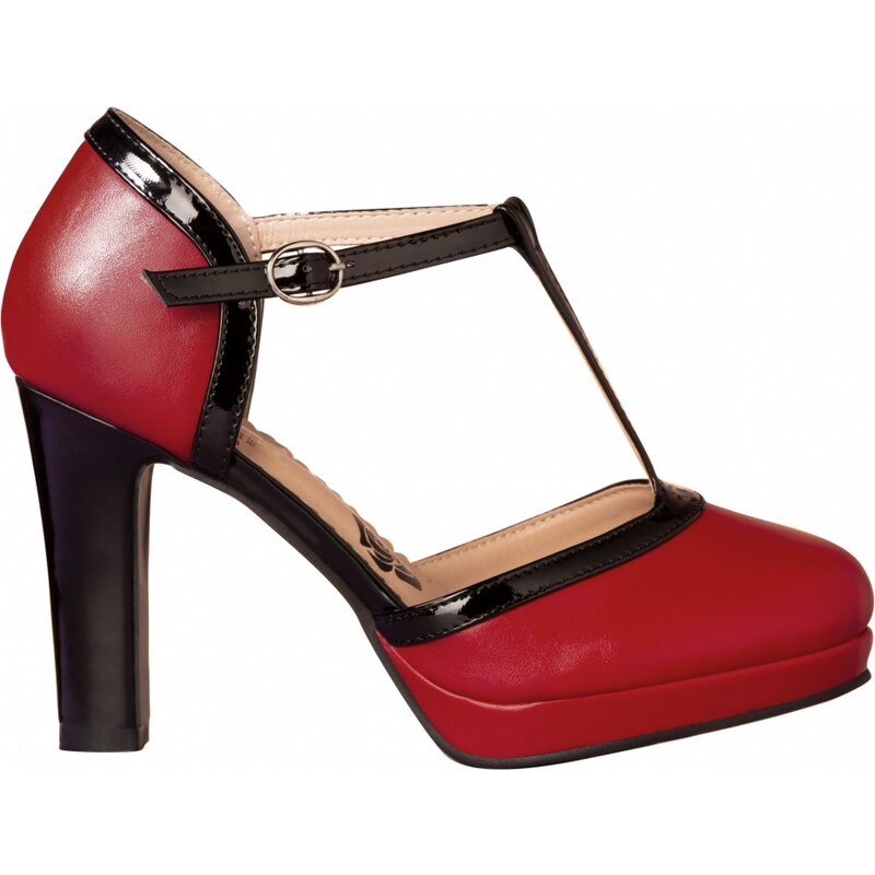 Banned Retro Country Rose Heels in Rot