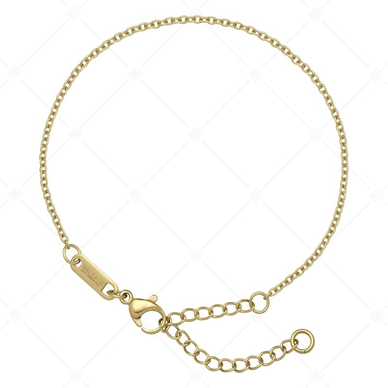 BALCANO - Edelstahl Gold / 18K 1,5 mit Chain Ankerkette-Armband mm - Cable Beschichtung