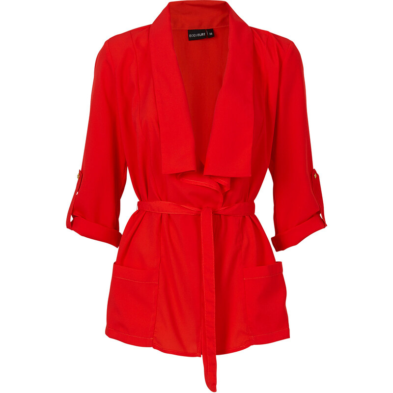 BODYFLIRT Blusen-Jacke in rot für Damen von bonprix