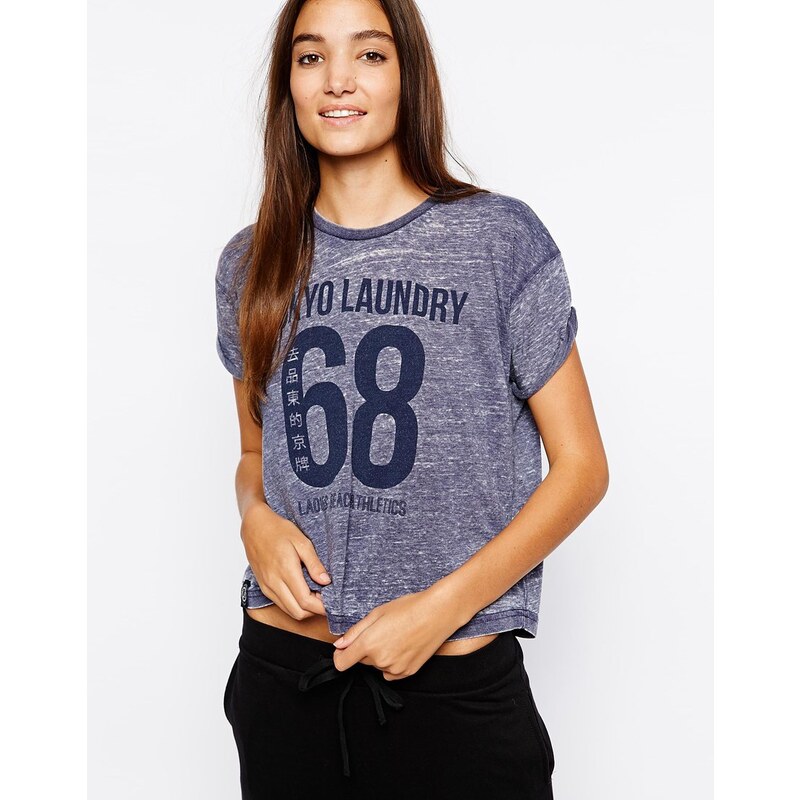 Tokyo Laundry - Josie 68 - T-Shirt mit Logo - Finsternis-Blau