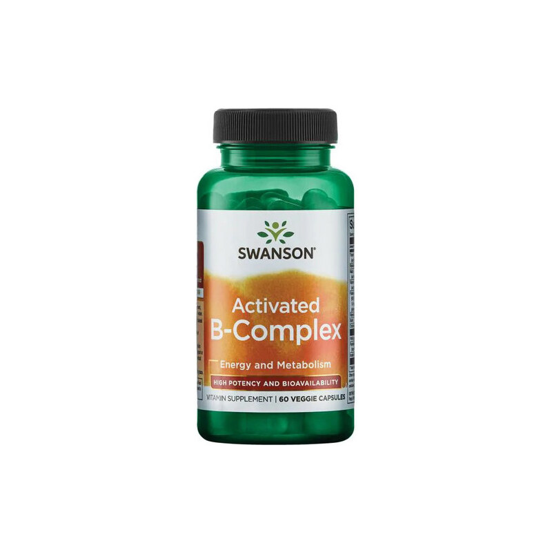 Swanson Activated B-Complex High Potency and Bioavailability 60 St., vegetarische Kapsel