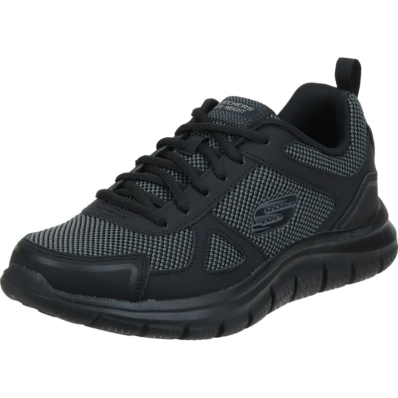 Black leather skechers online