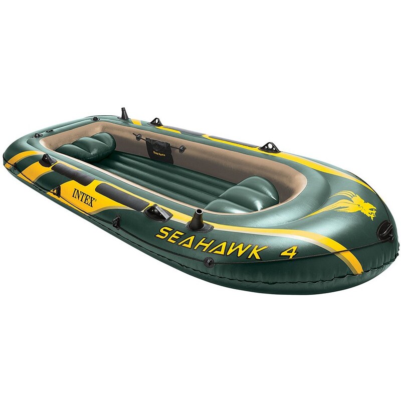 Sportboot-Set, mit 2 Paddeln und Luftpumpe, »Boot-Set Seahawk 4«, Intex