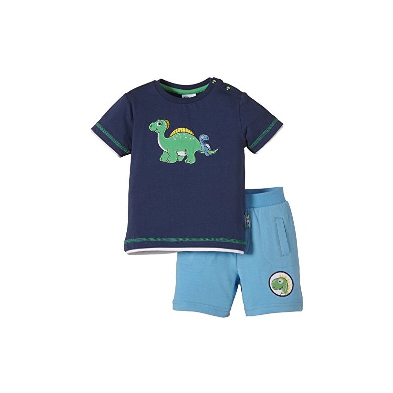 eltern by SALT AND PEPPER Baby - Jungen Bekleidungsset E Nb T-Shirt Dino 2 Layer
