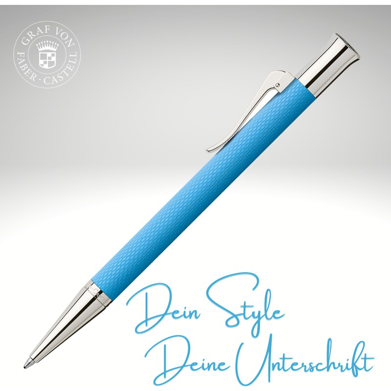 Drehkugelschreiber Guilloche - Gulf Blue / Graf von Faber-Castell