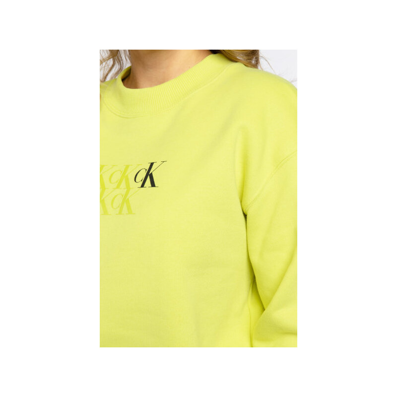 CALVIN KLEIN JEANS sweatshirt monogram | cropped fit