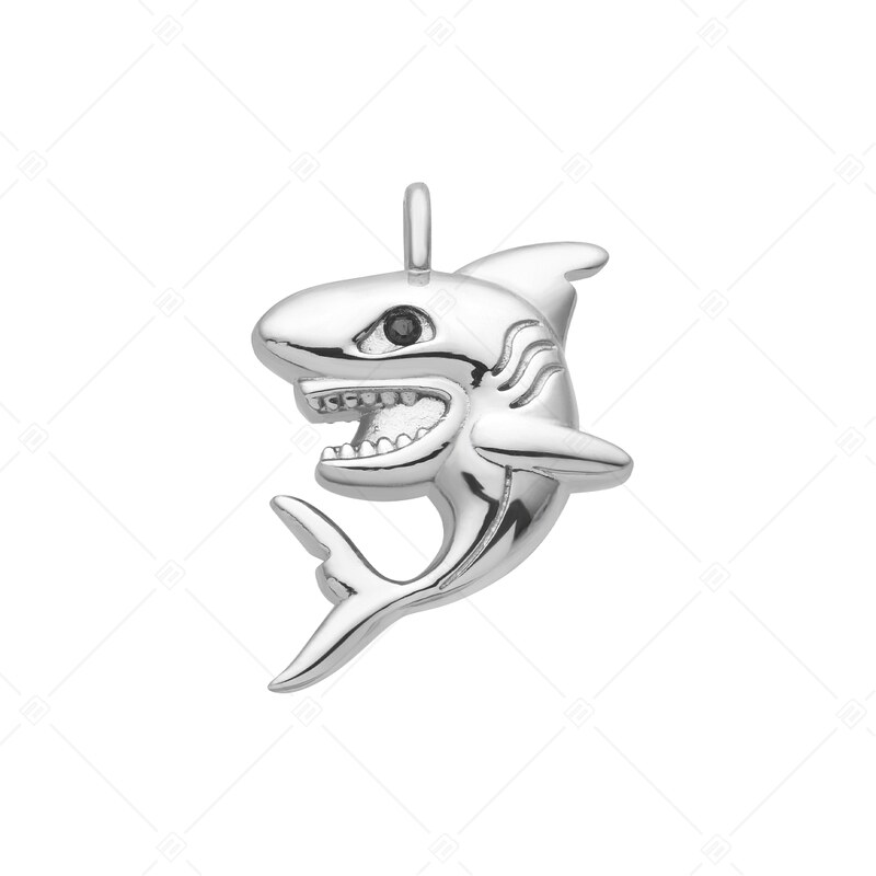BALCANO - Shark / Edelstahl Anhänger in Haifischform mit Hochglanzpolierung