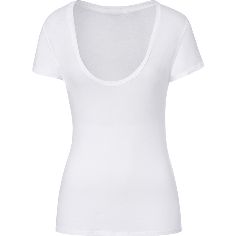 James Perse Cotton Cap Sleeve Scoop Neck T-Shirt
