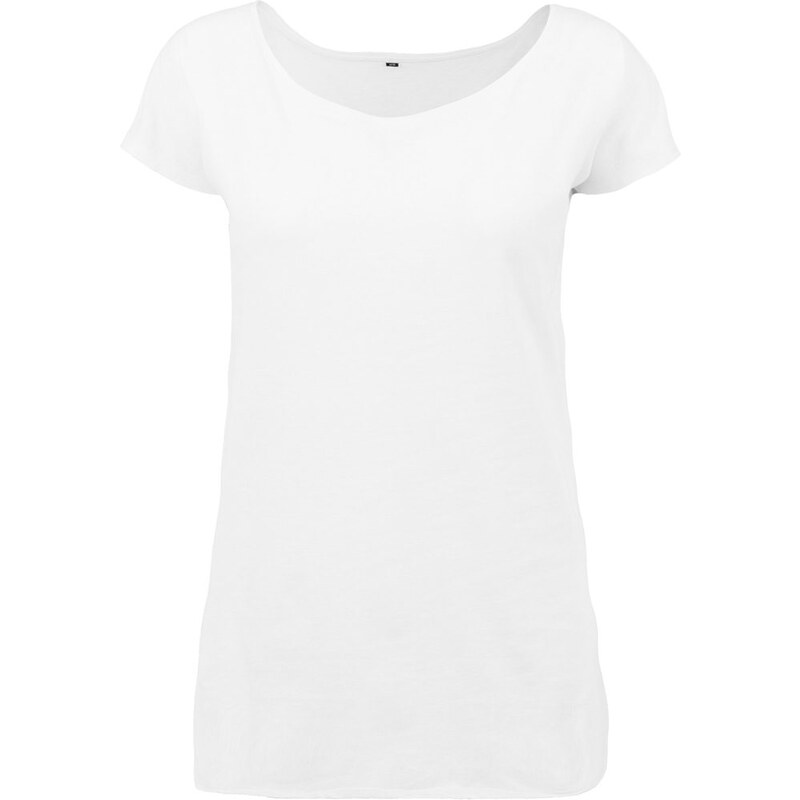 Build Your Brand Damen T-Shirt mit U-Boot-Ausschnitt