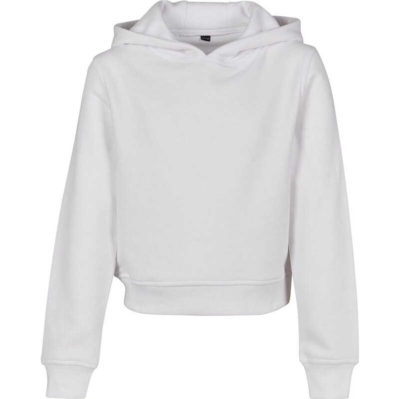 Build Your Brand Mädchen Crop Top Sweatshirt mit Kapuze
