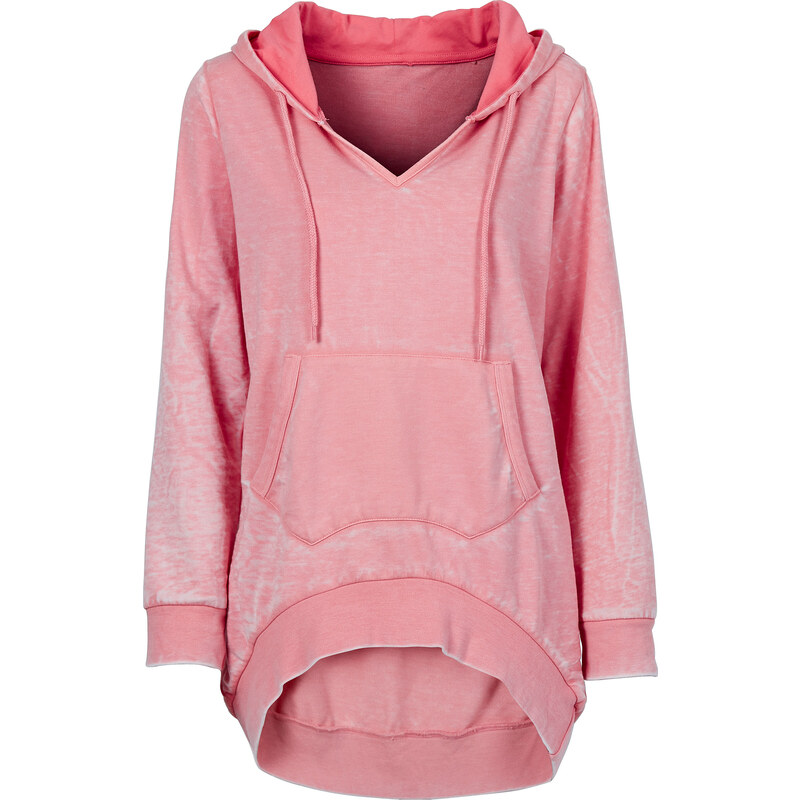 RAINBOW Oversize Sweatshirt langarm in rosa für Damen von bonprix