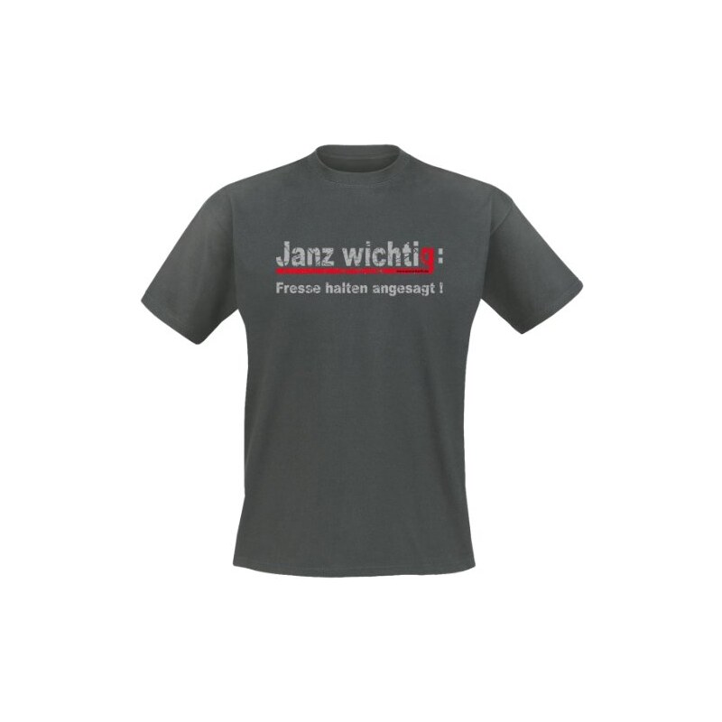 Mario Barth Herren T-Shirt Janz wichtig: Fresse halten angesagt!