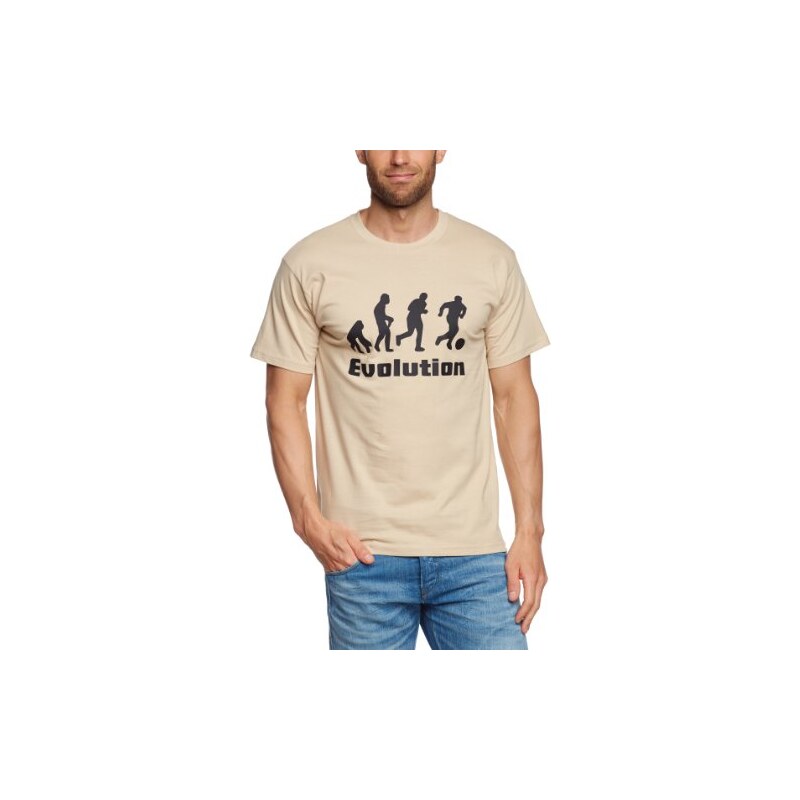 Touchlines Herren T-Shirt Evolution Fussball Kult Shirt