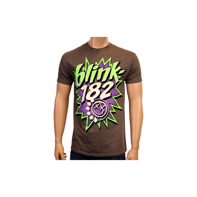 Coole-Fun-T-Shirts Herren T-Shirt Blink 182 Pow