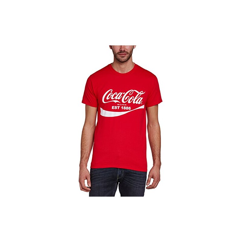 Coca - Cola Herren T-Shirt Coke-86-Classic, Einfarbig
