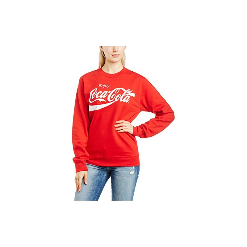 Coca - Cola Damen Sweatshirt Cc_Logo Options, Einfarbig