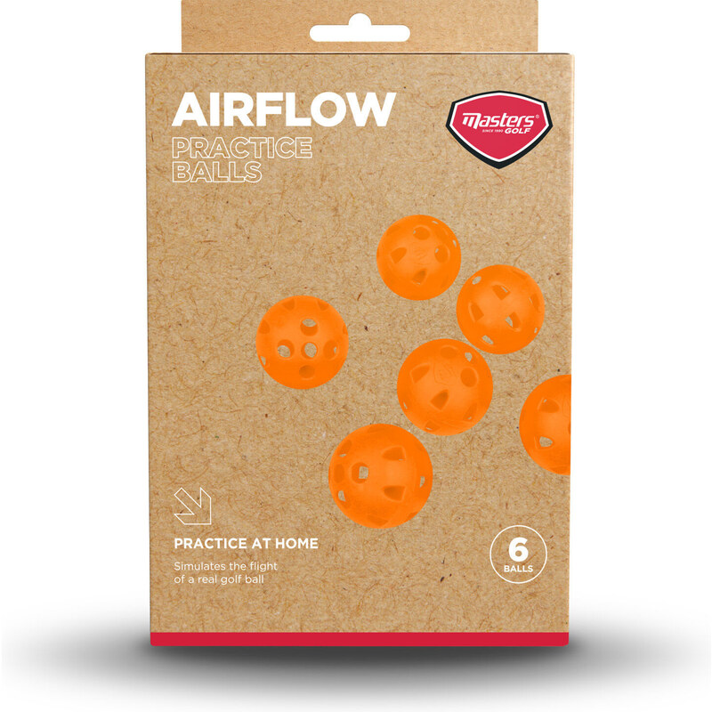 Masters Airflow XP Practice Balls Orange pack 6 orange
