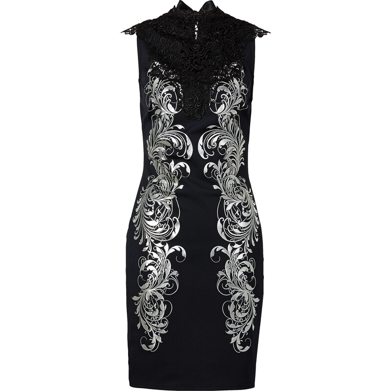 BODYFLIRT boutique Kleid/Sommerkleid ohne Ärmel in schwarz von bonprix