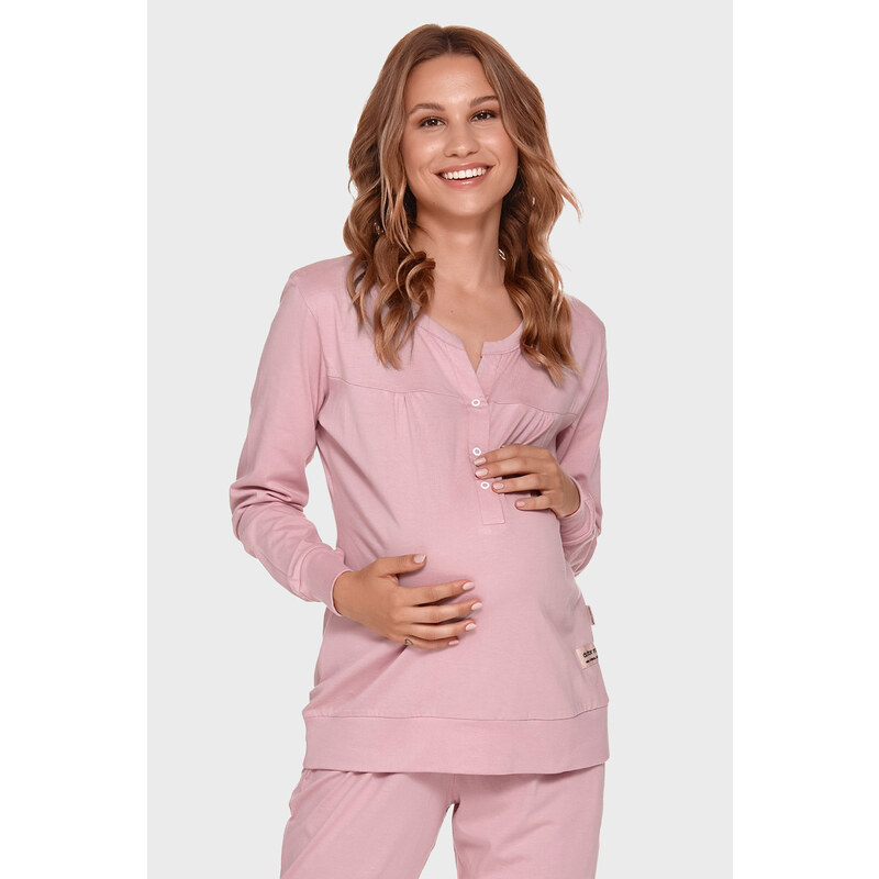 Doctor Nap Schwangerschafts- und Stillpyjama Temperance rosa