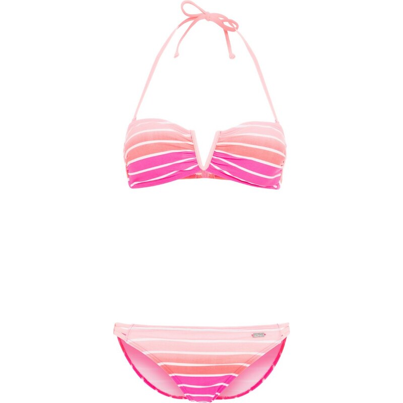 Venice Beach Bikini pink striped