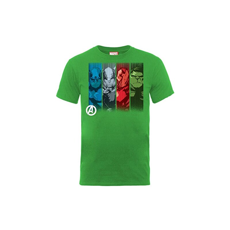Marvel Jungen, T-Shirt, Avengers Assemble Team Strips