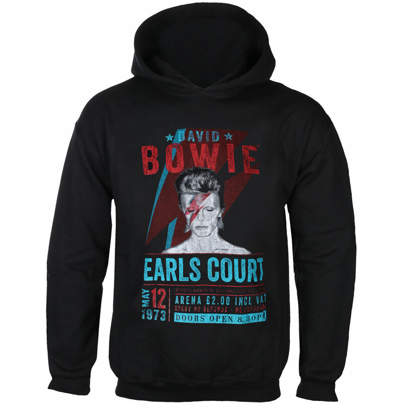 Hoodie Männer David Bowie - Earls Court '73 - ROCK OFF - BOWECOHD01MB